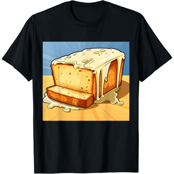 Retro Style Pound Cake T-Shirt men and women can wear, black, white, gifts