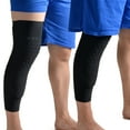 thumbnail image 2 of AGPtek Knee Pad Honeycomb Crashproof Basketball Leg Knee Long Sleeve Protective Pad Black L, 2 of 7