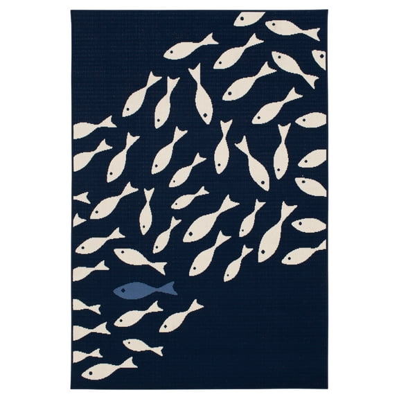 Loomaknoti Gainsville Bartaleigh 6' x 9' Nautical Indoor/Outdoor Area Rug