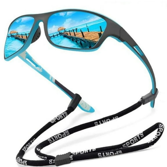 GJX sunglasses men,Polarized Lenses Sunglasses,Windproof Design Mens Sunglasses,Versatile for Cycling,Running,Skiing,and Outdoor Activities