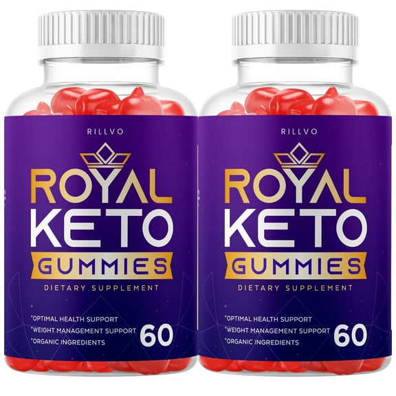 (2 Pack) Royal Keto Gummies - Supplement for Weight Loss - Apple Flavor - 120 Gummies
