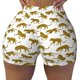 thumbnail image 2 of Balery Leopard Print Pantalones cortos de entrenamiento estampados para mujer, sin costuras, ajustados, para gimnasio, yoga, correr, deportes, ejercicio activo, fitness.-XX-Large, 2 of 8