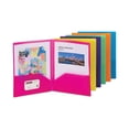 thumbnail image 2 of Poly Two-Pocket Folders, 100-Sheet Capacity, 11 x 8.5, Assorted, 6/Pack | Bundle of 5 Packs, 2 of 4