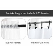 OVZME White Sheer Curtains 84 inch Length 2 Panels Set, Semi Transparent Voile Rod Pocket Sheer Window Drapes for Bedroom Living Room Dining Wedding Party Backdrop, 42W x 84L inch