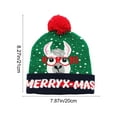 thumbnail image 3 of Lighted Knit Cap for Christmas, Acrylic Wool Hat with Pom Pom and LED Lights, Festive Gift Idea for Holiday Season(P), 3 of 6