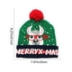 thumbnail image 3 of Adornos navideños, adornos navideños, regalos navideños, gorro navideño LED de moda invernal, gorro de Papá Noel con bolas de pelo, gorro de punto, gorro de lana cálido con protección para los oídos,, 3 of 6