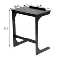 thumbnail image 2 of Costway Plateau TV Réglable en Forme de C, Table d'Appoint pour Sofa/canapé, Bureau pour Portable avec Dessus Inclinable, Bambou, 2 of 10
