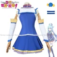 thumbnail image 3 of Nuevo Aqua Cosplay Anime Kono Subarashi Sekai Ni Shukufuku Wo disfraz peluca Konosuba fiesta de Halloween falda Top mangas medias conjunto, 3 of 4