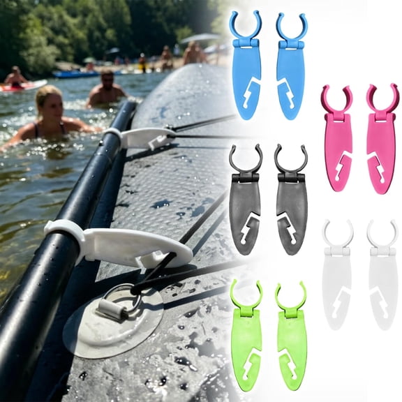 Stand Up Paddle Board Paddle Holder No-Drill SUP Paddle Clip for Kayak Surfing Secure Lock Paddle Keeper for Water Sports