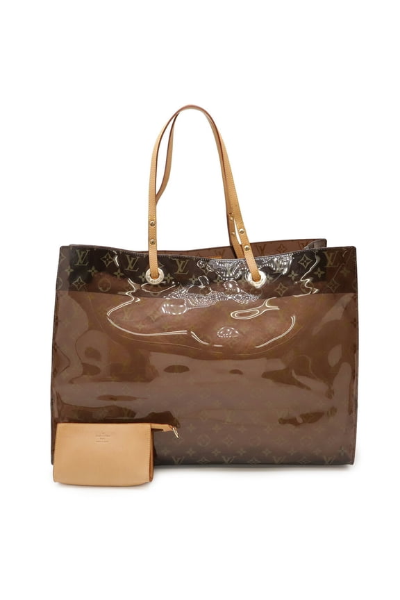 Pre-Owned LOUIS VUITTON Monogram Cabas Cruise Tote Bag, Beach Shoulder Vinyl, Clear... (Good)