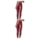 thumbnail image 1 of Mallas de cuero Minnieouse para mujer pantalones pitillo de Yoga cintura alta color Rojo 2XL 2piezas, 1 of 6