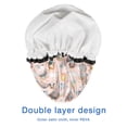 thumbnail image 4 of Shower Caps,Colorful Princess Swan Pattern Waterproof Shower Cap for Women 4 Pieces,Double Reusable Hair Cover for Shower PEVA Elastic Stretch Hem, 4 of 7