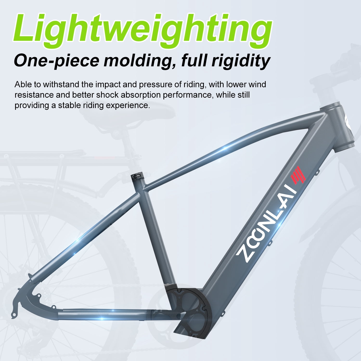 Zoonlai L26 Electric Bike for Adults, Peak 750W, 36V 13AH Battery, Up to 40 Miles Commuting Electric Mountain Bike, 26-Inch wheels, 7-Speed, UL2849