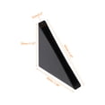 thumbnail image 2 of 50Pack Corner Protectors 5x50mm Plastic Right Angle Corner Guards Cushion, Black, 2 of 6