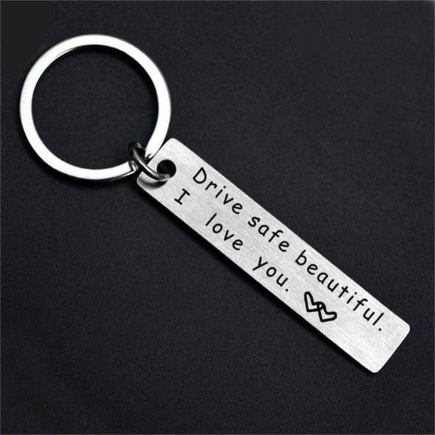 Drive safe sale keychain personalized