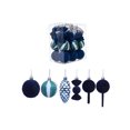 thumbnail image 2 of Eolstice Flocked Christmas Ball Ornaments Set, 30 Pieces Multiple Styles, Christmas Tree Decoration for Home Party, Holiday Xmas Tree Decor Ornament, 2 of 9