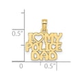 thumbnail image 2 of FJC Finejewelers 10 kt Yellow Gold I HEART MY POLICE DAD Charm 11 x 15 mm, 2 of 6