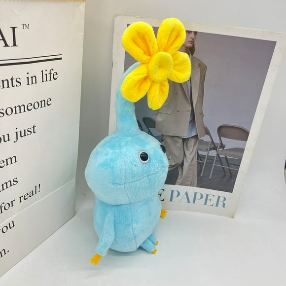 New Pik min Plush 32cm Ice Pikmins Plushies Toy for Game Fans Cute Stuffed Animal Doll for Boys and Girls Halloween Christmas Birthday Gift for Kids Birthday Gifts Christmas gift for Friends Kids Adu