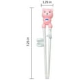 thumbnail image 5 of THY Collectibles Pack of Bear Shaped Reusable Training Chopsticks for Beginners, Chopstick Learning Helper Utensils with Thumb Ring and Nonslip Silicone Rings - Teal (Set of 2), 5 of 6