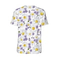thumbnail image 3 of Rocae Daisies Flowers for Breathable Men's Baseball T-Shirt Fashionable Casual Baseball Jersey, Moisture-wicking Sportswear, 3 of 9