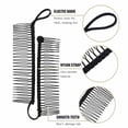 thumbnail image 3 of Pinza para el pelo estilo banana elástica vintage, pinzas para el pelo estilo banana para mujer, para cabello grueso, pinzas para el pelo estilo banana elásticas, pinzas para el pelo estilo banana par, 3 of 6