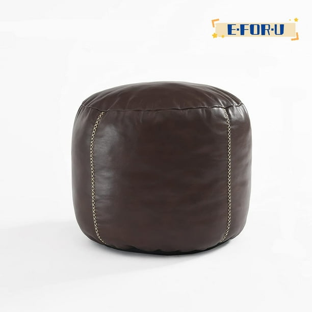 Unstuffed Pouf Ottoman, Poof Ottomans