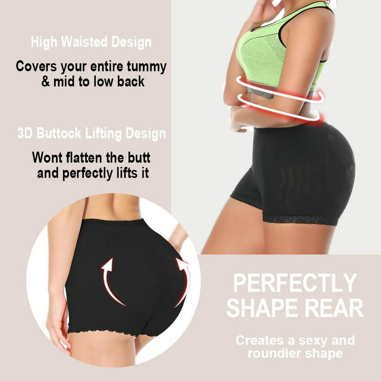 Ningmi Women's Hip Lift Pad Body Shaping Garment Enhanced Control Pants  Body Shaping Underwear 