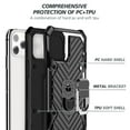 thumbnail image 4 of For use with iphone 12/ Iphone 12 Pro Kickstand Anti-shock And Anti Falling Case In Black, 4 of 4