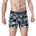 thumbnail image 3 of HUPOM Men'S Underwear Underwear For Men Pack Medium waist Comfort Waist Printed Boxer Briefs Light blue 3XL, 3 of 4