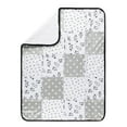 thumbnail image 6 of Modern Moments by Gerber Baby & Toddler Super Soft Patchwork Blanket, White Puppies, 6 of 10
