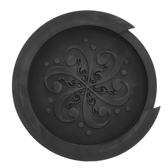 Funda de silicona para boca de guitarra, a prueba de polvo, compacta, portátil, suave, para guitarrista, color negro