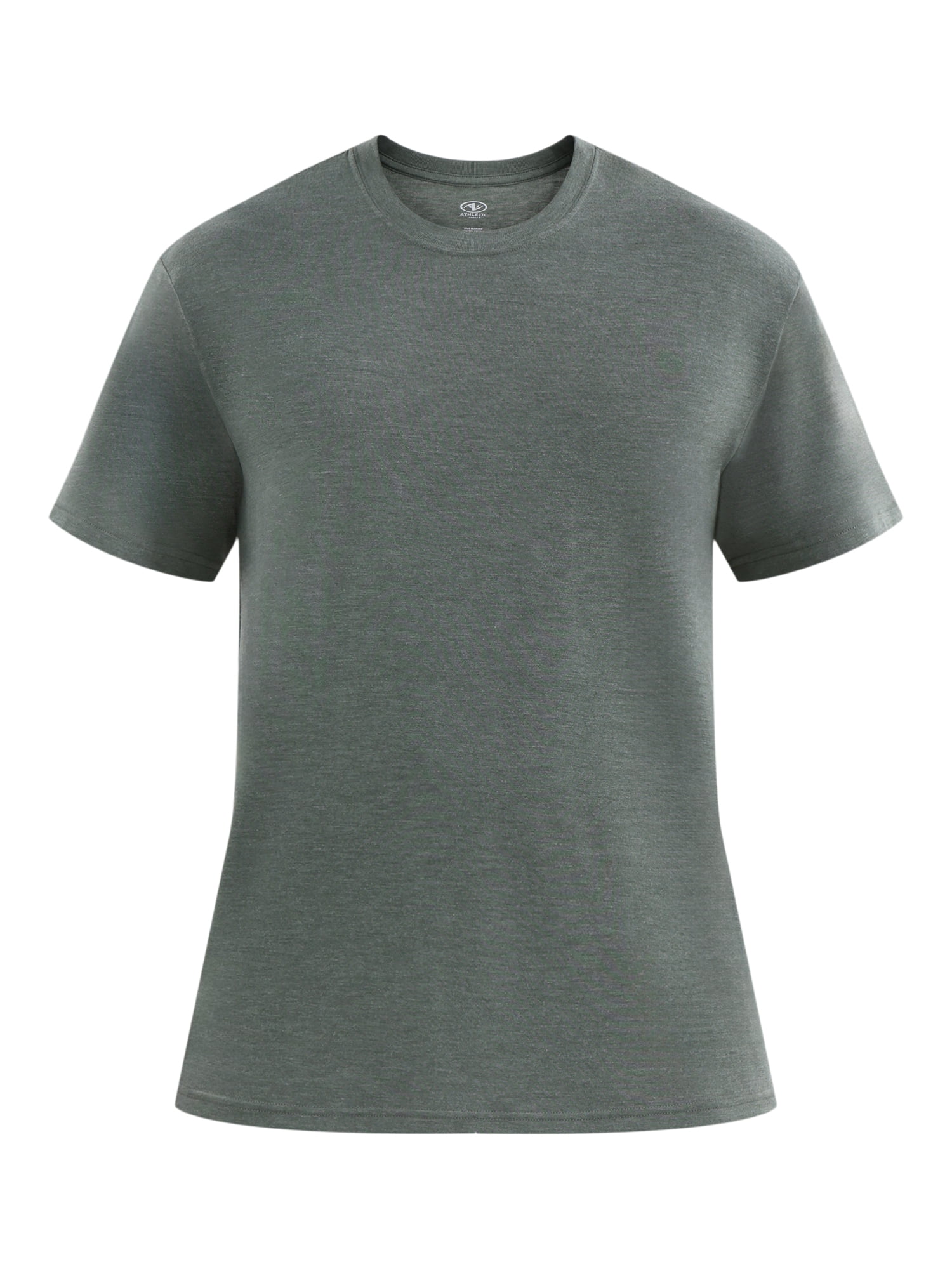 Athletic Works Men's Solid Tri Blend Tee with Short Sleeves, Sizes XS-4XLT