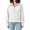 White, variant on Edvintorg Women Sweatshirt Plus Size Cropped Sweatshirts Turndown Collar Half Zip Sweat Shirts Womens Clothes Green