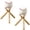 2 PACKS, variant on Jinerra Baseball Stand Holder Wooden Display Stand for Round Items up to 9" Circumference, Mini Baseball Bat Design with Ring, Home Office Decor Gift for Baseball Fans – 1/2/4 Packs Available