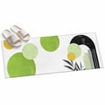 thumbnail image 2 of Hallway Runner Rug 2'x6', Boho Middle Century Kitchen Runner Rugs Non-Slip Carpet Mats, Abstract Green Geometric Botanical Bedside Rugs Runners Washable Floor Carpet for Bathroom Laundry Room, 2 of 8