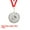 Silver, variant on Uxcell 2 Inch Badminton Medals Gold Award Medals with Neck Ribbon for Team Sports Games Party Favors 4 Pieces