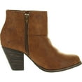 thumbnail image 2 of Reneeze Womens Baba-03 Fashion Comfy Stacked Chunky Heel Side Zipper Ankle Bootie, 2 of 4