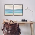 thumbnail image 3 of Stupell Industries Subtle Beach Seascape Landscape Painting Black Framed Art Print Wall Art, 16 x 20, Set of 2, 3 of 10