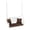 Brown, variant on Pemberly Row Wicker Porch Swing in White with Orange Cushion