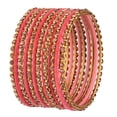 thumbnail image 2 of Efulgenz Indian Oxidized Jewelry Indian Bangle Set Plain Velvet Bangles with Crystal Rhinestone Bangles Bohemian Bracelet Metal Bangle Set Statement Jewelry for Women (26 Pcs), 2 of 6