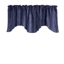 Crinkle Crushed Taffeta Scalloped Window Valance 58" Wide / 20" Tall