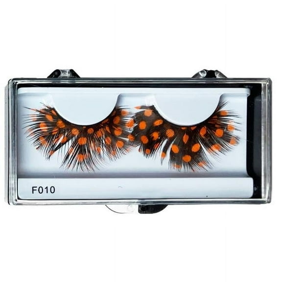 Lacey Wigs LW871OR Feather Eyelash, Orange