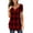 A-Red, variant on KISSMODA Blouse for Women Fashion Casual Floral Printing V-Neck Short Sleeve Pleated Tunic Tops Summer T-Shirt