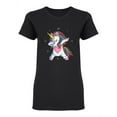 thumbnail image 2 of Cute Unicorn Dabbing Design Shaped T-Shirt Women -Image by Shutterstock, Female Medium, 2 of 4