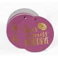 thumbnail image 2 of Inkdotpot Real Gold Foil Kiss The Miss Goodbye Bridal Shower Tags Favor Hang Paper Tags 100 Pieces, 2 of 6
