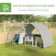 thumbnail image 4 of PawHut Chicken Run with Cover for 8-12 Chickens, 10' x 12.3' x 7.2', 4 of 9