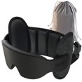 thumbnail image 1 of Almohada de viaje SARISUN con correa para cabeza de avión en forma de U negra, 1 of 8