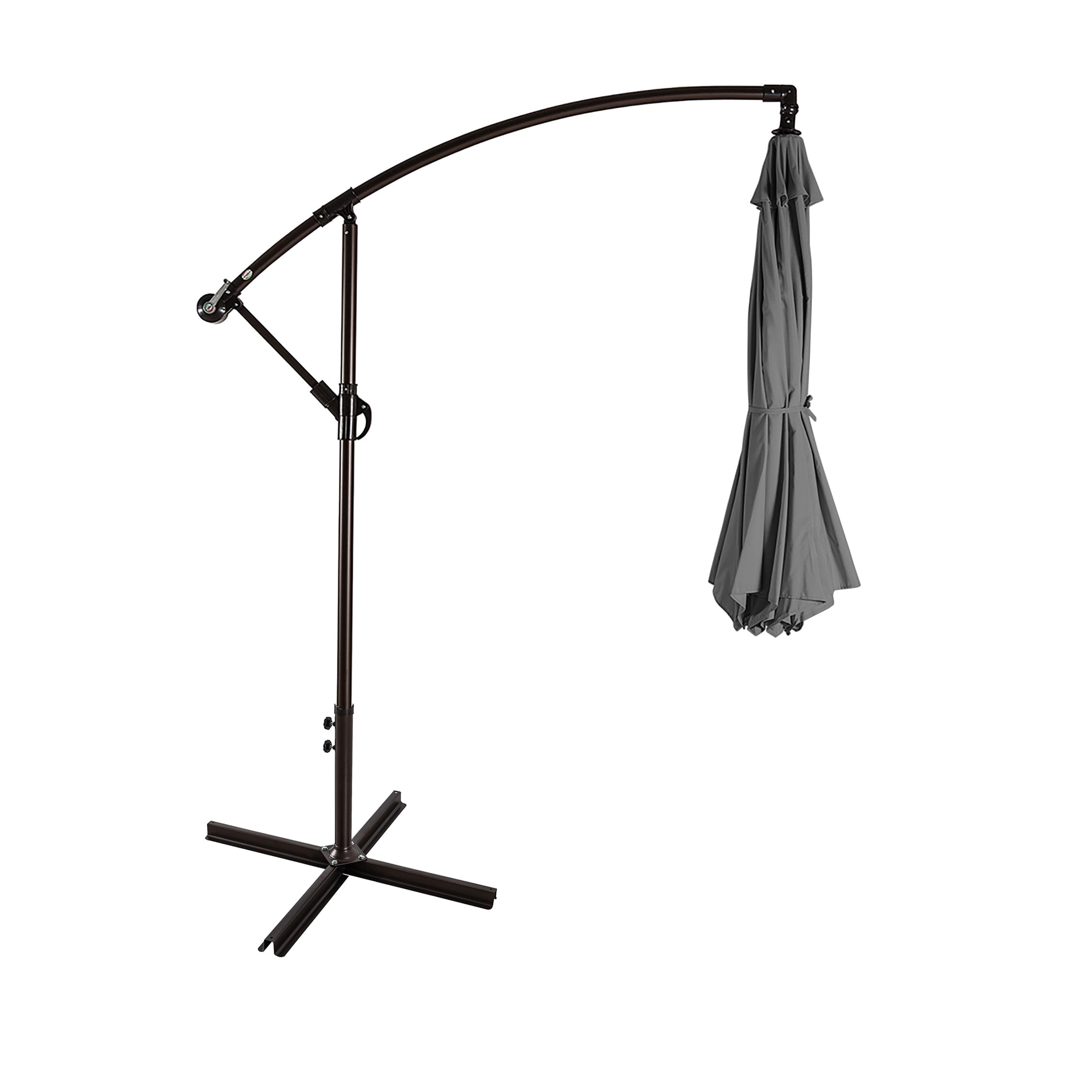 Westin Outdoor 102" Gray Octagon Cantilever and Offset Patio Umbrella