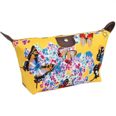 Riah Fashion Butterfly Print Cosmetic Bag