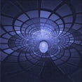 thumbnail image 1 of Ahgly Company Machine Washable Indoor Square Transitional Night Blue Area Rugs, 6' Square, 1 of 7